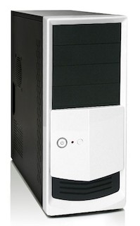 Корпус Foxconn TLA-787 черный/серебристый 500W ATX SECC 1*80mm fan 2*USB2.0 audio