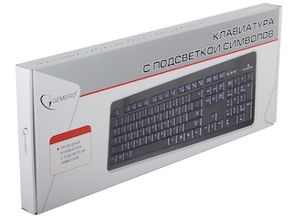 Клавиатура Gembird KB-9850L USB синяя подсветка