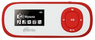 Плеер Flash Ritmix RF-3400 4Gb белый/красный
