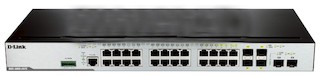 Коммутатор D-Link DGS-3000-26TC 20 портов 10/100/1000 Base-T 4 комбо-порта 2 слота SFP+