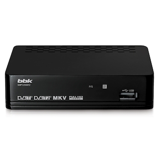Ресивер DVB-T2 BBK SMP123HDT2 черный