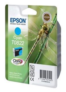 Струйный картридж Epson C13T11224A10 (С13T08224A) голубой R270/290/RX590 (замена С13T08224A)