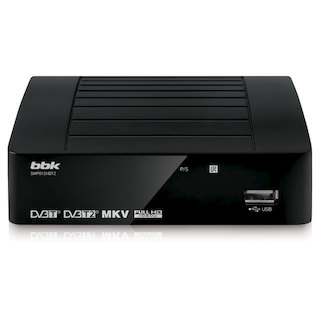 Ресивер DVB-T2 BBK SMP012HDT2 черный