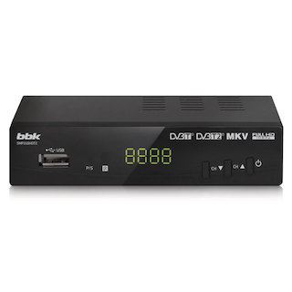Ресивер DVB-T2 BBK SMP240HDT2 темно-серый