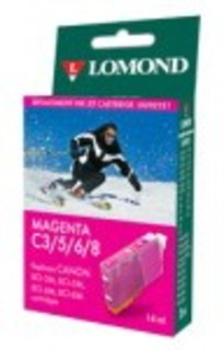 Картридж струйный Lomond BCI-6 magenta for BJC-8200 Photo, BJ-S-800/S-900/I950/I9100 (L0202306)