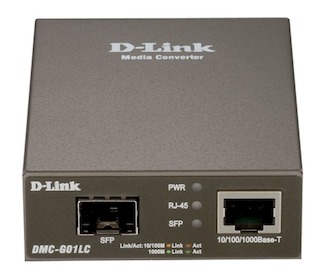 Медиаконвертер D-LINK DMC-G01LC/A1A 10/100/1000Base-T Twisted-pair to Gigabit SFP
