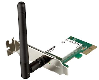 Адаптер D-Link DWA-525/B1A  Wireless PCI Express-Adapter (150Mbps, 2.4GHz, WEP,WPA & WPA2)