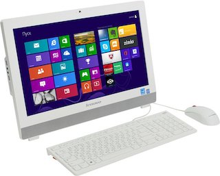 Моноблок Lenovo S20-00 CelDC J1800/4Gb/1Tb/CR/Free DOS/WiFi/клавиатура/мышь/Cam/белый 19.5" 1600x900