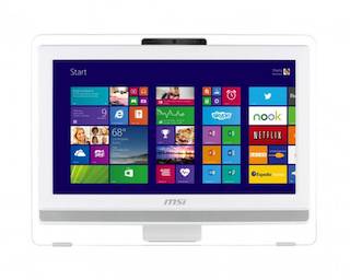 Моноблок MSI AE201-084RU Touch i3 4160/4Gb/500Gb/HDG/DVDRW/Free DOS/GbitEth/WiFi/клавиатура/мышь/Cam/белый 19.5" 1600x900