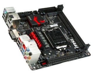 Материнская плата MSI B85I GAMING, Socket1150, iB85, 2DDRIII, PCI-Ex16, 4SATAIII, 7.1-ch, USB3.0, VGA/DVI/HDMI, mini-ITX, Retail