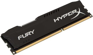 Память DDR3 8Gb 1866MHz Kingston (HX318C10FB/8) RTL CL10 HyperX FURY Black Series