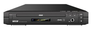 Плеер DVD Mystery MDV-742UM черный USB (+ микрофон) Караоке