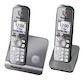 Р/Телефон Dect Panasonic KX-TG6712RUM (серый металлик, 2 трубки с резервным питанием)