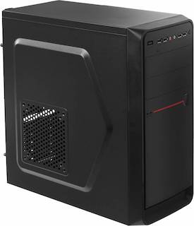 Корпус Accord D-50 черный w/o PSU ATX 2xUSB2.0 1xUSB3.0 audio
