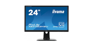 Монитор Iiyama 24" XB2483HSU-B2 черный AMVA+ LED 4ms 16:9 DVI HDMI M/M матовая HAS Pivot 3000:1 250cd 160гр/160гр 1920x1080 D-Sub USB 4кг