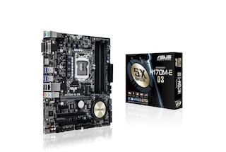 Материнская плата Asus H170M-E D3 LGA 1151 Intel H170 4xDDR3 mATX AC`97 8ch(7.1) GbLAN RAID+VGA+DVI+HDMI