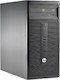 ПК HP 280 G1 MT i3 4160/4Gb/1Tb 7.2k/HDG4400/DVDRW/Windows 8.1 dwnW7Pro64/GbitEth/клавиатура/мышь/черный