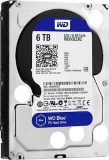 Жесткий диск WD Original SATA-III 6Tb WD60EZRZ Blue (5400rpm) 64Mb 3.5"
