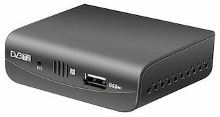 Ресивер DVB-T2 Rolsen RDB-527 черный
