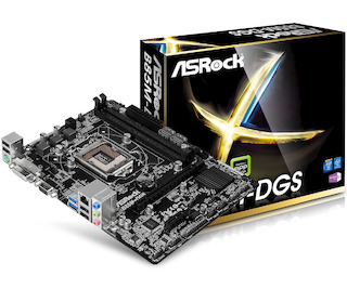 Материнская плата Asrock B85M-DGS Soc-1150 Intel B85 mATX AC`97 6ch(5.1) GbLAN+VGA+DVI