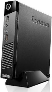 ПК Lenovo ThinkCentre M53 Tiny slim Cel J1800 (2.41)/2Gb/500Gb 7.2k/HDG/Free DOS/Eth/WiFi/клавиатура/мышь/черный