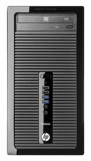 ПК HP ProDesk 400 G2 MT i5 4590S/4Gb/500Gb 7.2k/HDG/DVDRW/Free DOS/GbitEth/180W/клавиатура/мышь/черный (K8K87EA)