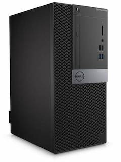 ПК Dell Optiplex 5040 MT i5 6500 (3.2)/4Gb/500Gb 7.2k/HDG530/DVDRW/Linux Ubuntu/клавиатура/мышь/черный/серебристый