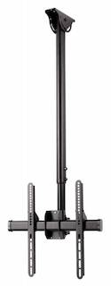 Кронштейн для телевизора Hama H-118655 черный 32"-65" макс.50кг потолочный наклон