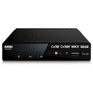 Ресивер DVB-T2 BBK SMP019HDT2 черный