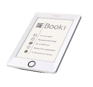 Электронная книга Reader Book 1 6" E-ink HD Pearl 1024x758 1Ghz 256Mb/4Gb белый