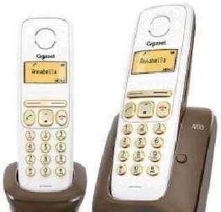 Р/Телефон Dect Gigaset A130 DUO белый/коричневый 2 трубки