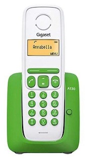 Р/Телефон Dect Gigaset A130 белый/зеленый