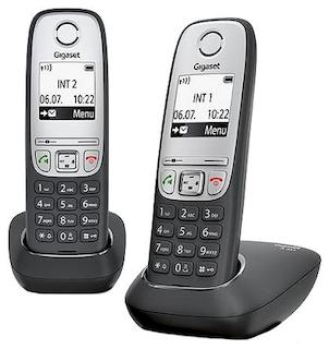 Р/Телефон Dect Gigaset A415 DUO черный 2 трубки