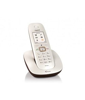 Р/Телефон Dect Gigaset CL540 белый/коричневый