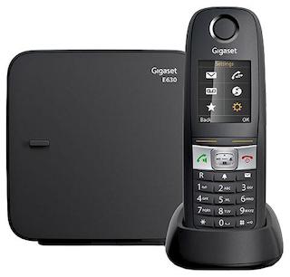 Р/Телефон Dect Gigaset E630 черный IP65 (пылевлагозащищенный, ударопрочный)