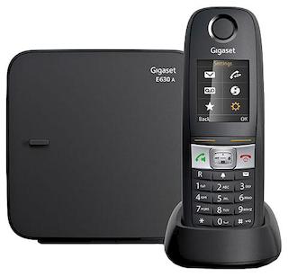 Р/Телефон Dect Gigaset E630A черный автооветчик IP65 (пылевлагозащищенный, ударопрочный)