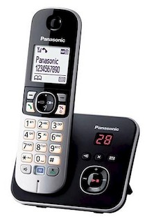 Р/Телефон Dect Panasonic KX-TG6821RUB черный автооветчик