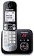 Р/Телефон Dect Panasonic KX-TG6821RUM серый металлик автооветчик