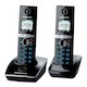 Р/Телефон Dect Panasonic KX-TG8052RUB (черный, 2 трубки с резервным питанием)