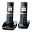 Р/Телефон Dect Panasonic KX-TG8052RUB (черный, 2 трубки с резервным питанием)
