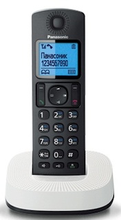 Р/Телефон Dect Panasonic KX-TGC310RU2 черный/белый