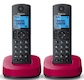 Р/Телефон Dect Panasonic KX-TGC312RUR черный/красный