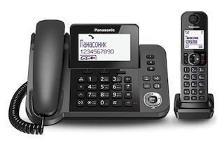 Р/Телефон Dect Panasonic KX-TGF310RUM серый металлик