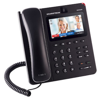 Телефон Grandstream GXV-3240, IP видео мультимедиа 4,3", 2 x RJ45 10/100/1000Мб, Wi-Fi, SD/MMC/SDHC, 2 x USB 2.0, 1 аудио и 1 видео
