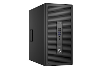 ПК HP ProDesk 600 G2 MT PDC 4400/4Gb/500Gb 7.2k/HDG4400/DVDRW/Windows 10 dwnW7Pro64/GbitEth/240W/клавиатура/мышь/черный