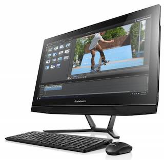 Моноблок Lenovo B50-30 23.8" Full HD i5 4460S/8Gb/1Tb/SSHD8Gb/GF840A 2Gb/DVDRW/Windows 10 64/клавиатура/мышь/Cam/черный 1920x1080