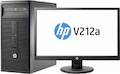 Комплект HP 280 G1 MT i3 4160 (3.6)/2Gb/500Gb 7.2k/HDG4400/DVDRW/Windows 10 dwnW7Pro64/GbitEth/180W/клавиатура/мышь/черный/монитор в комплекте 20.7" V