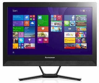 Моноблок Lenovo C40-30 21.5" Full HD i3 5005U/4Gb/1Tb/820 2Gb/DVDRW/Windows 10/клавиатура/мышь/Cam/черный 1920x1080