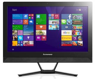 Моноблок Lenovo C40-30 21.5" Full HD P 3825U/4Gb/1Tb/820 2Gb/DVDRW/Windows 10/клавиатура/мышь/Cam/черный 1920x1080