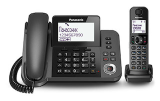 Р/Телефон Dect Panasonic KX-TGF320RUM серый металлик автооветчик